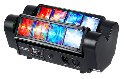 Fun Generation MiniSpider FX 8x3W RGB — Double moving bar 8 faisceaux