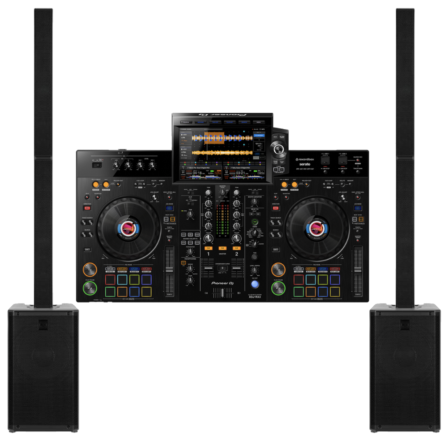 PACK DJ J11 SIGNATURE RX3 - 2 colonnes RCF EVOX J11 + Pioneer XDJ-RX3 - Location Soundcall