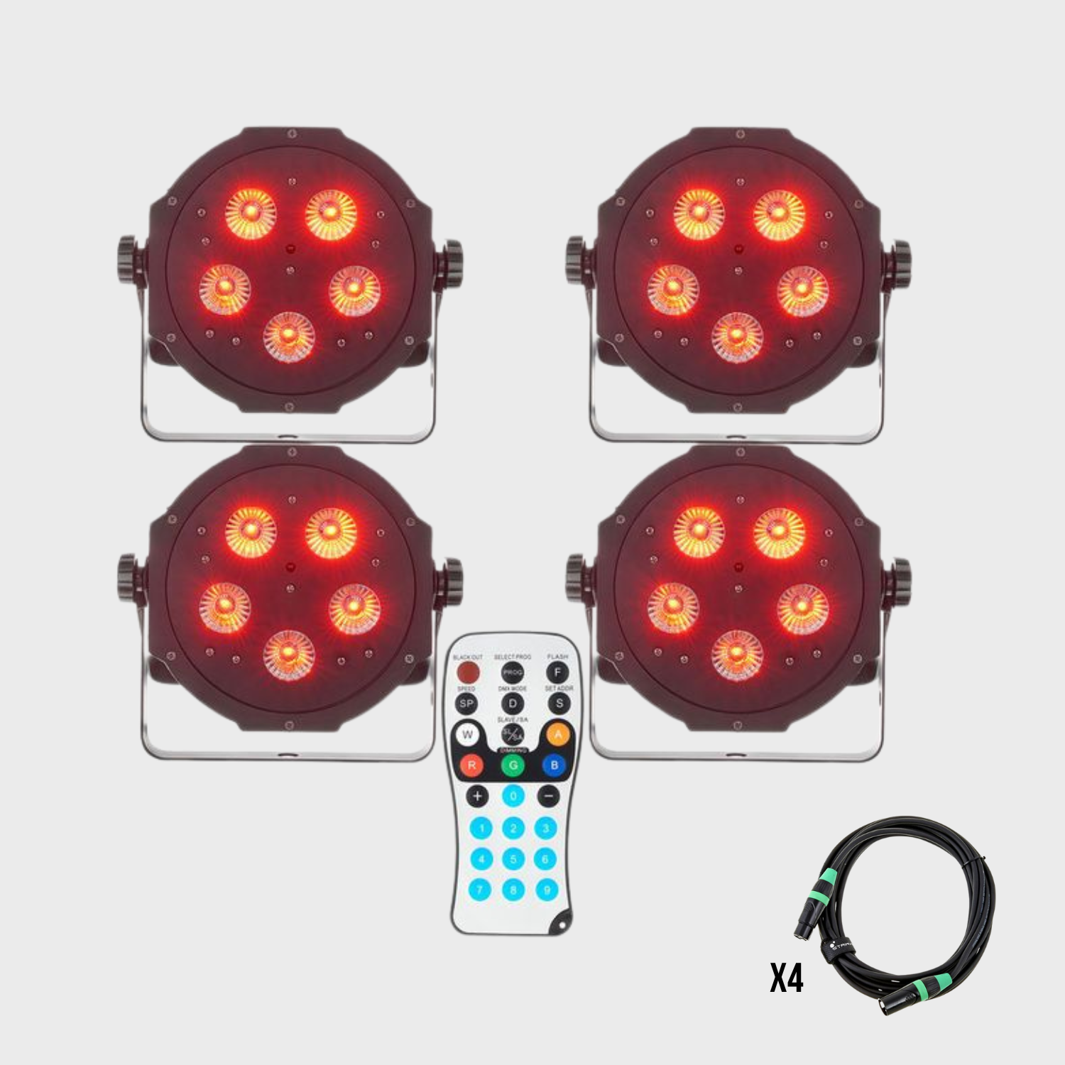 PACK ÉCLAIRAGE 4x ADJ TRIPAR
